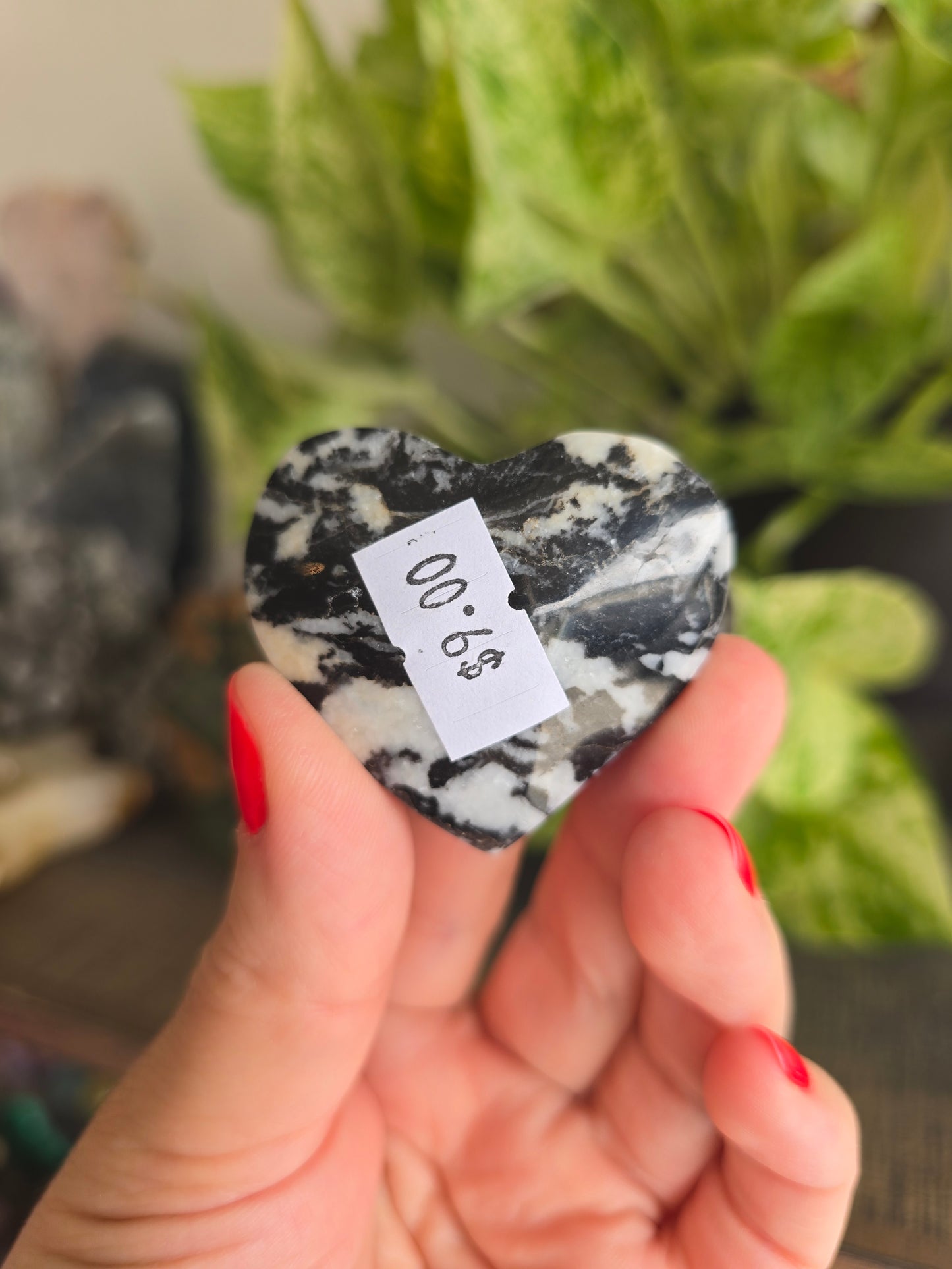 Zebra Jasper Heart