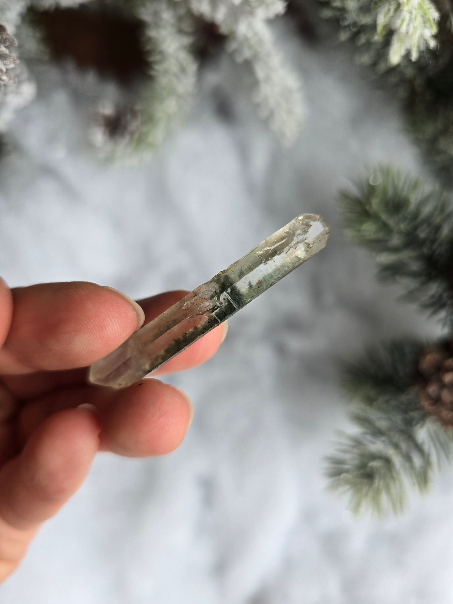 Garden Quartz Natural Doube-Terminated (DT) Point