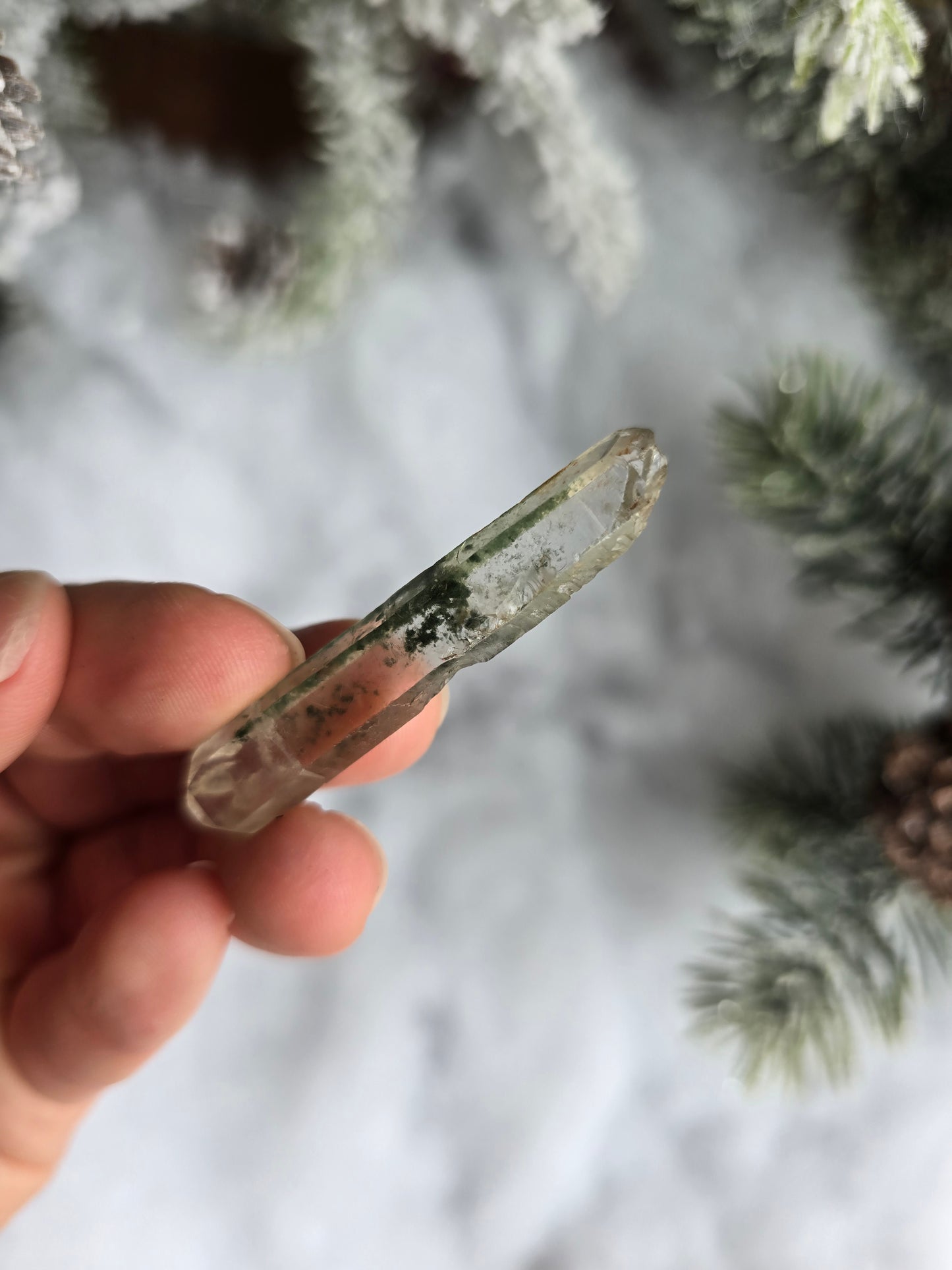 Garden Quartz Natural Doube-Terminated (DT) Point