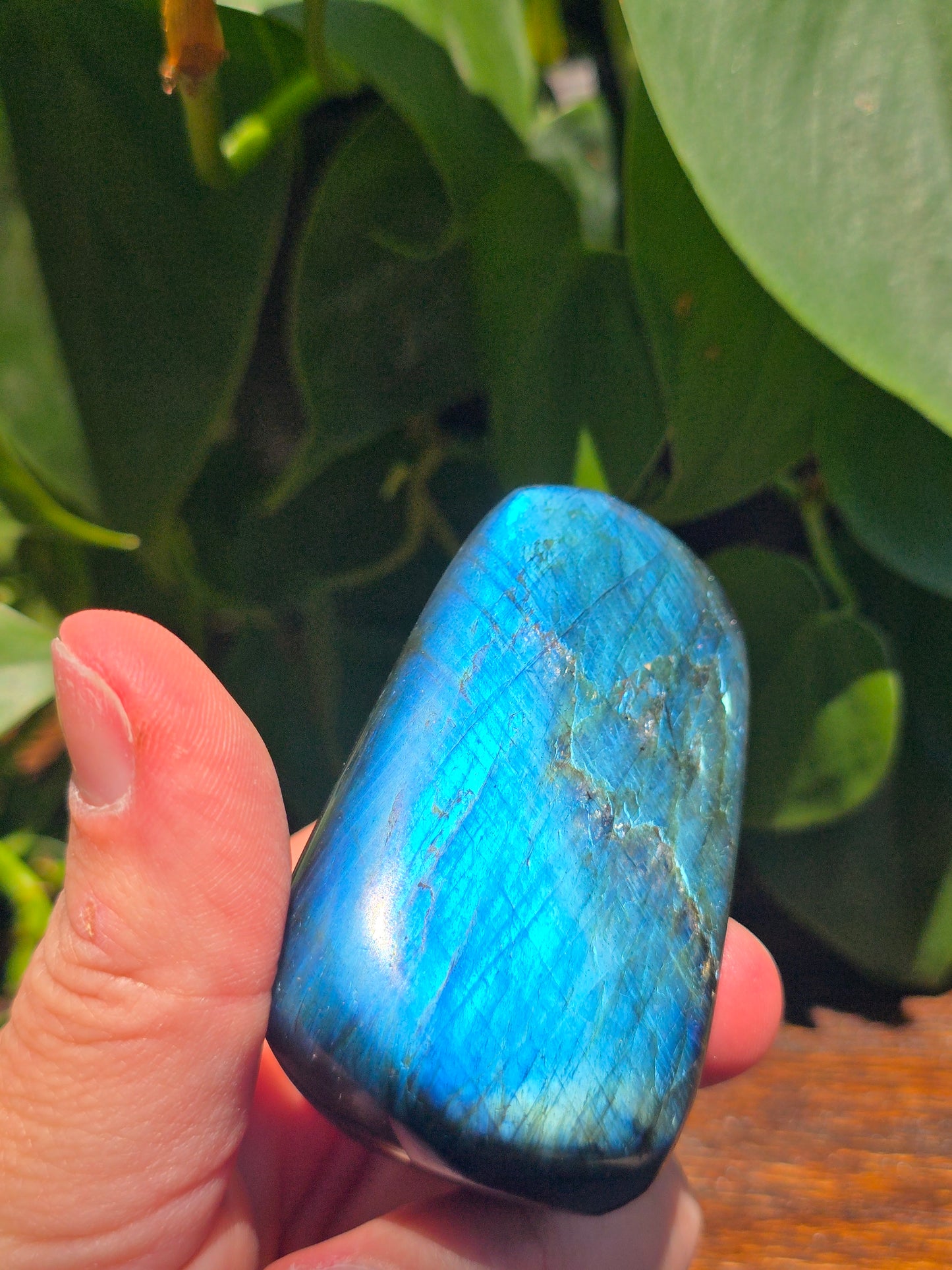 Labradorite Crystal Free Form Carving "C"