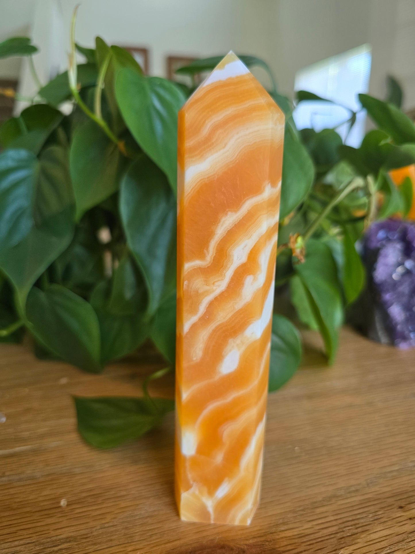Orange Calcite Tower