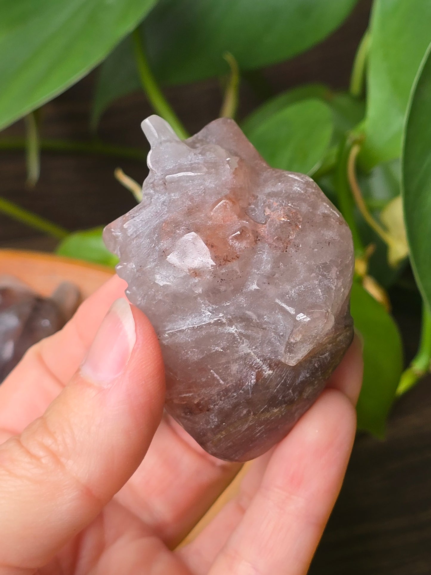 Fire Quartz Anatomical Heart