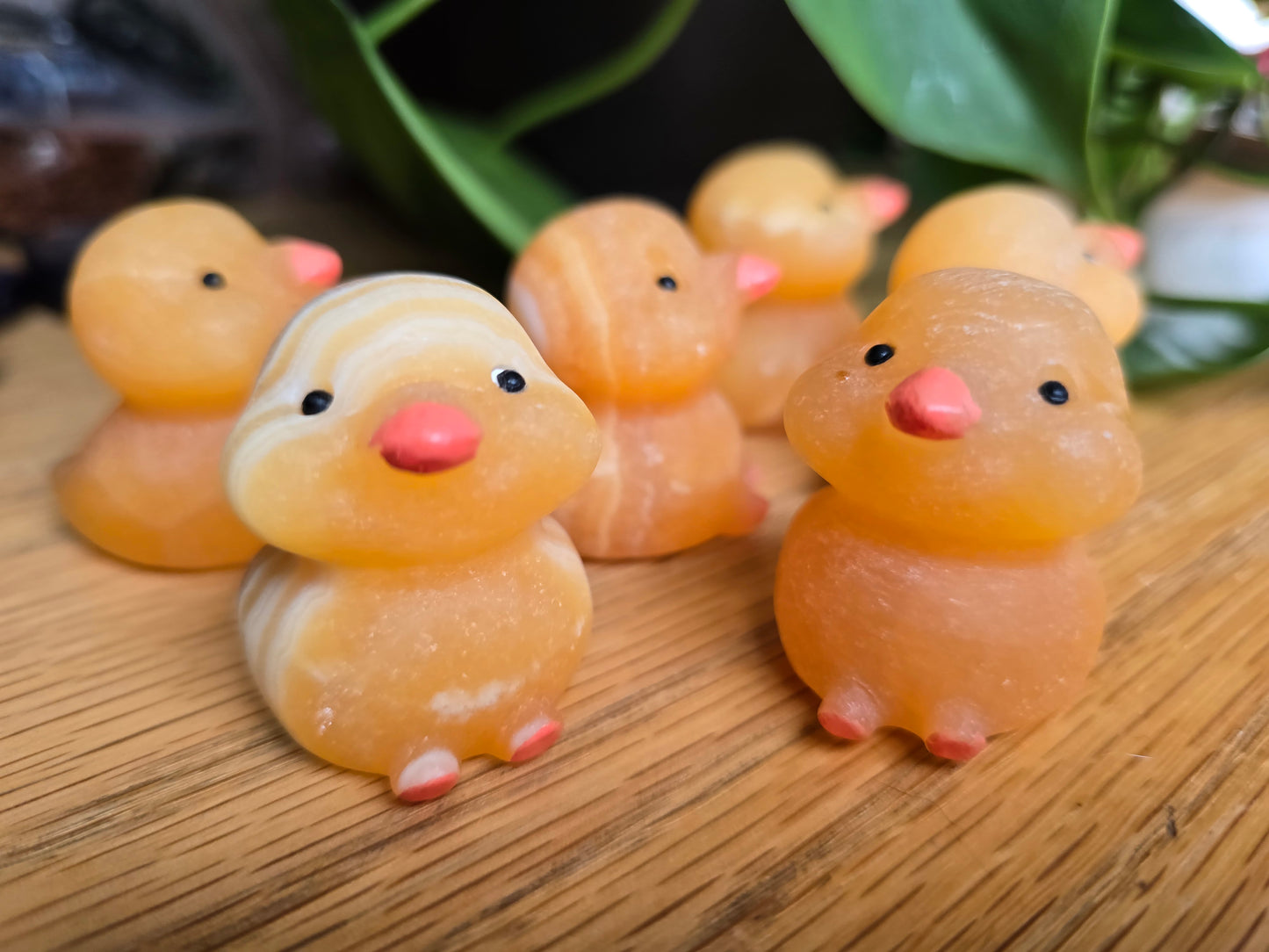 Orange Calcite Duck