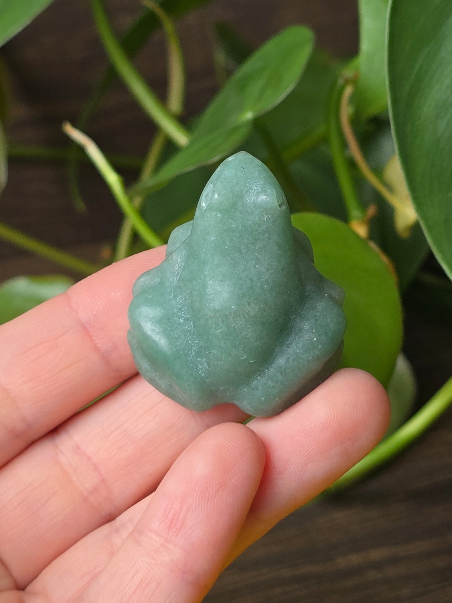 Green Aventurine Frog