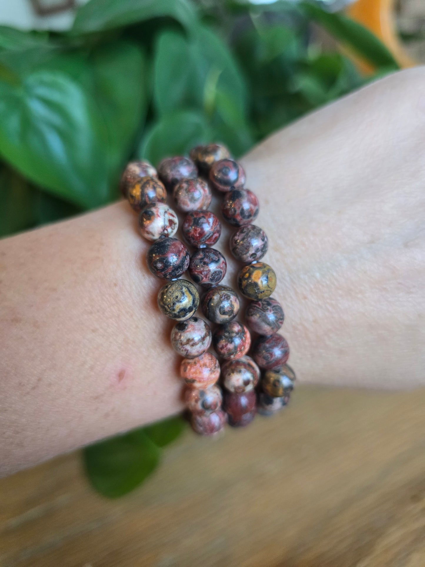 Leopard Skin Jasper Stretch Bracelet