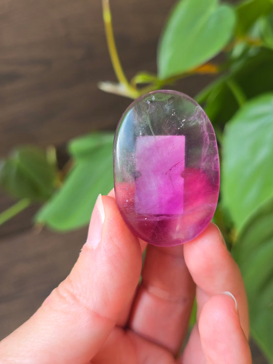 Fluorite Palm Stone