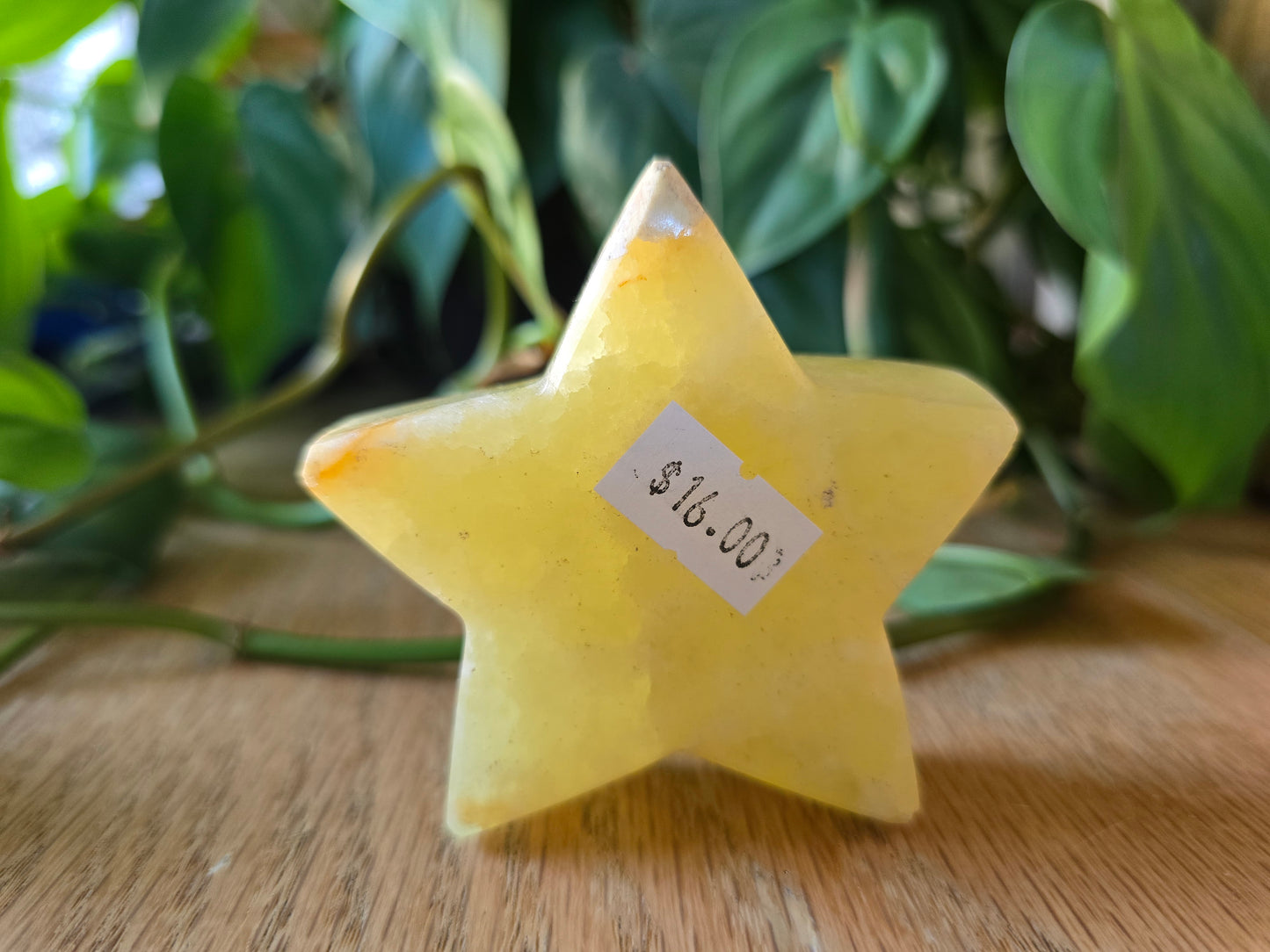 Lemon Calcite Star