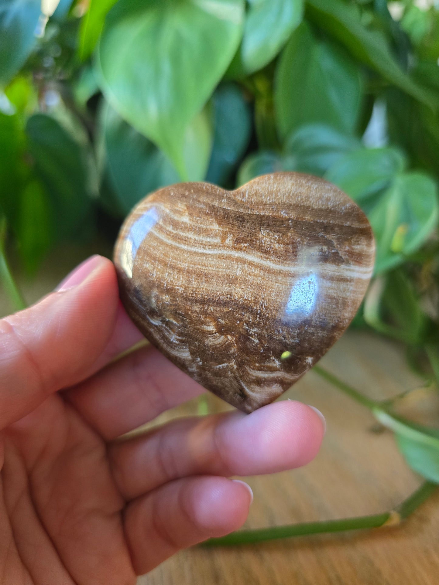 Chocolate Calcite Heart