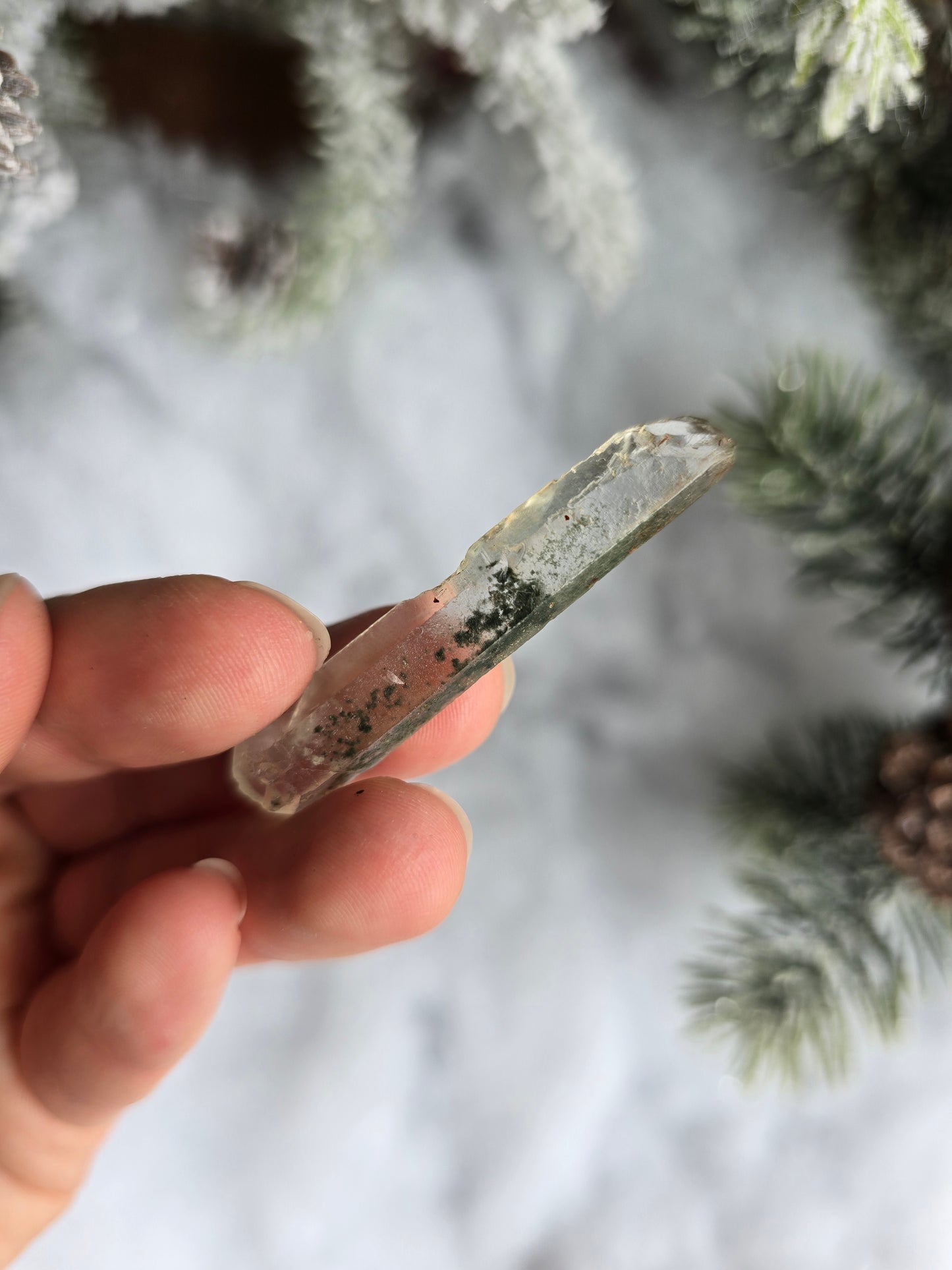 Garden Quartz Natural Doube-Terminated (DT) Point