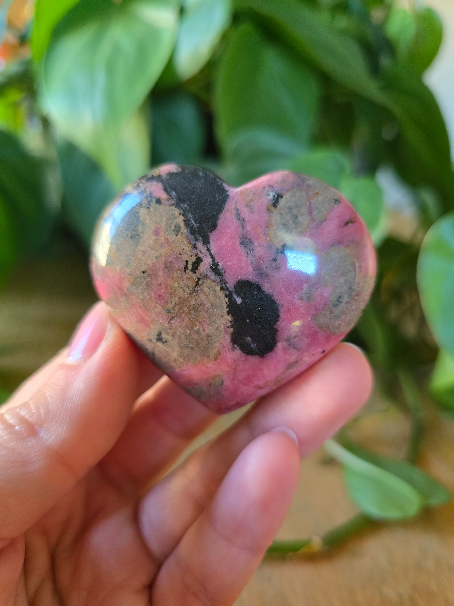 Rhodonite Heart