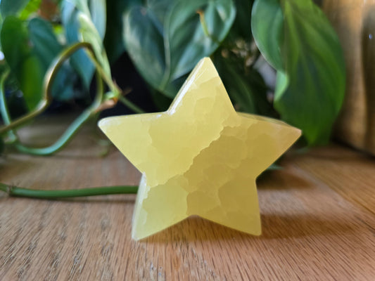 Lemon Calcite Star