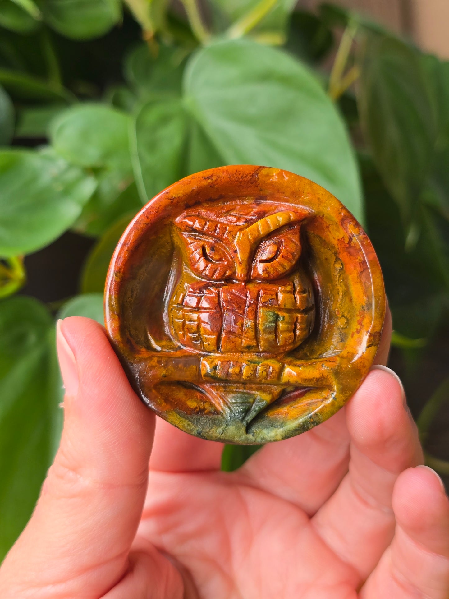 Jasper Owl Carving