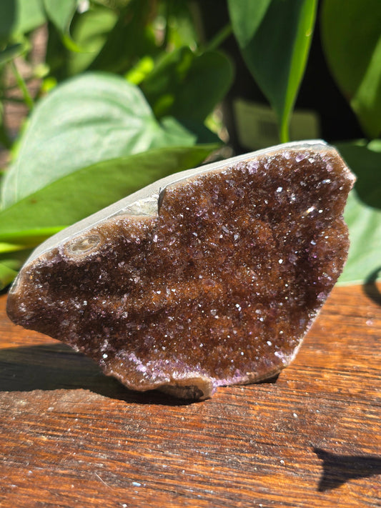 Brazilian Druzy Amethyst Plate