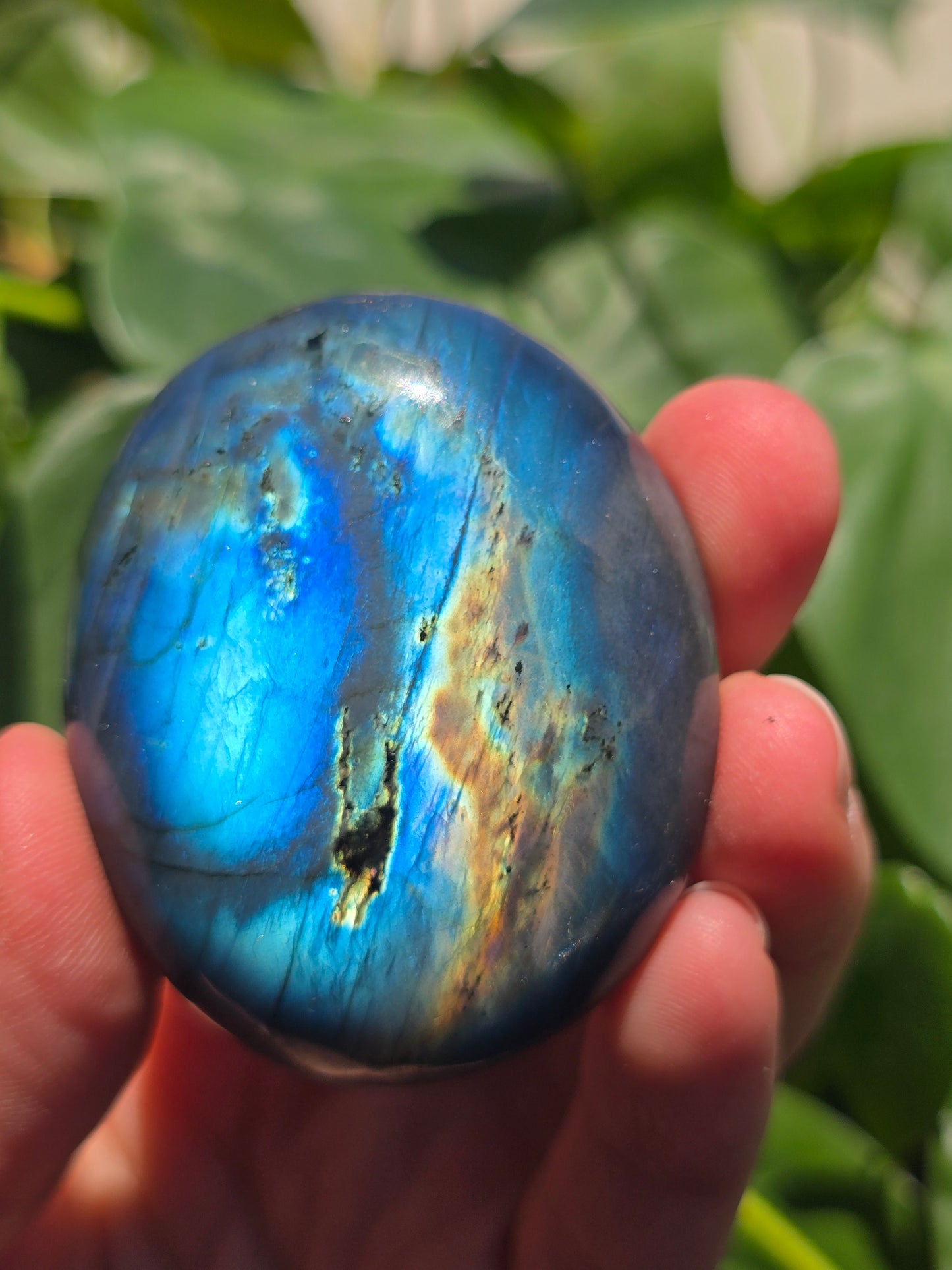Labradorite Palm Stone "G"