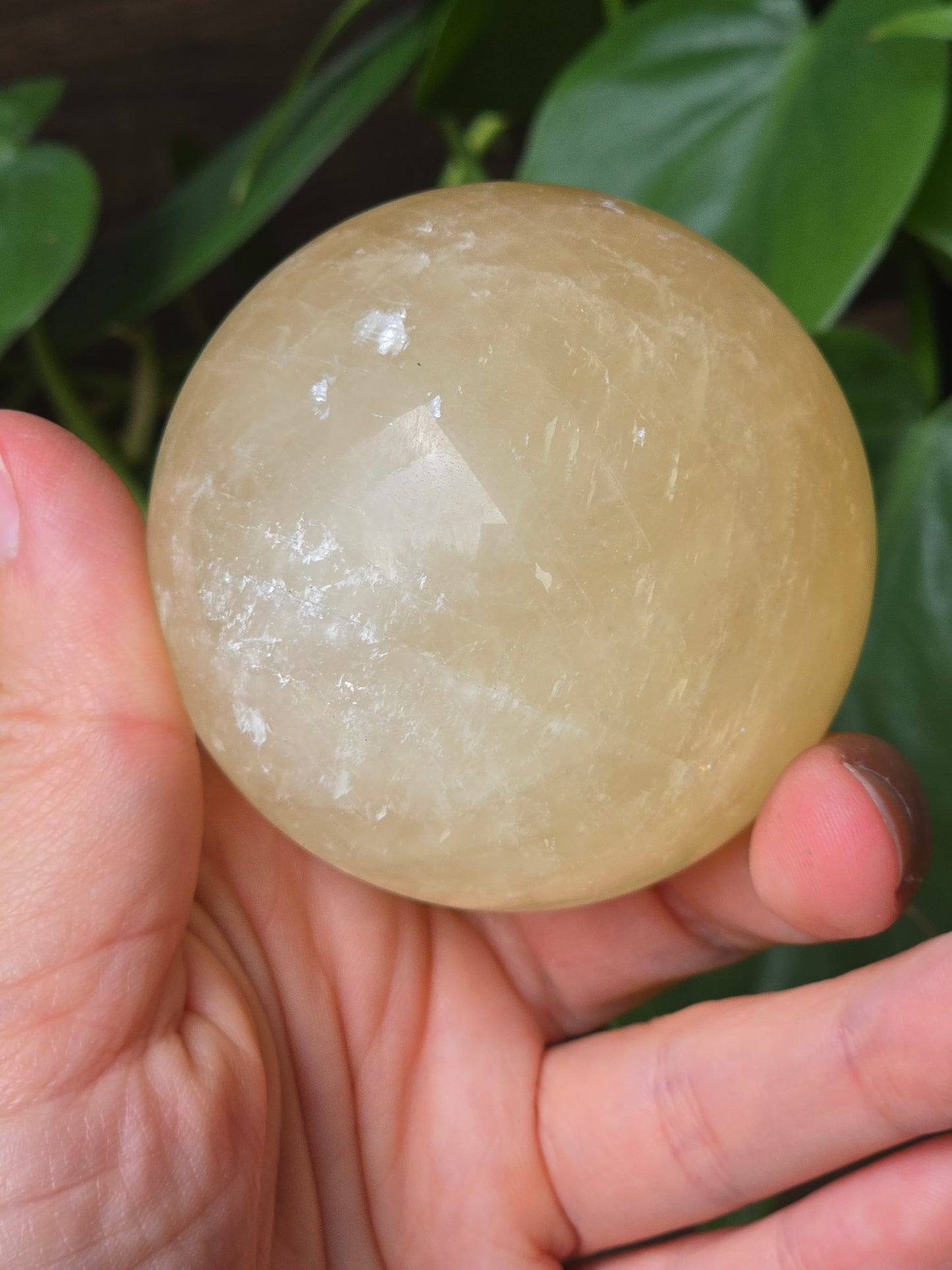 Golden Calcite Sphere
