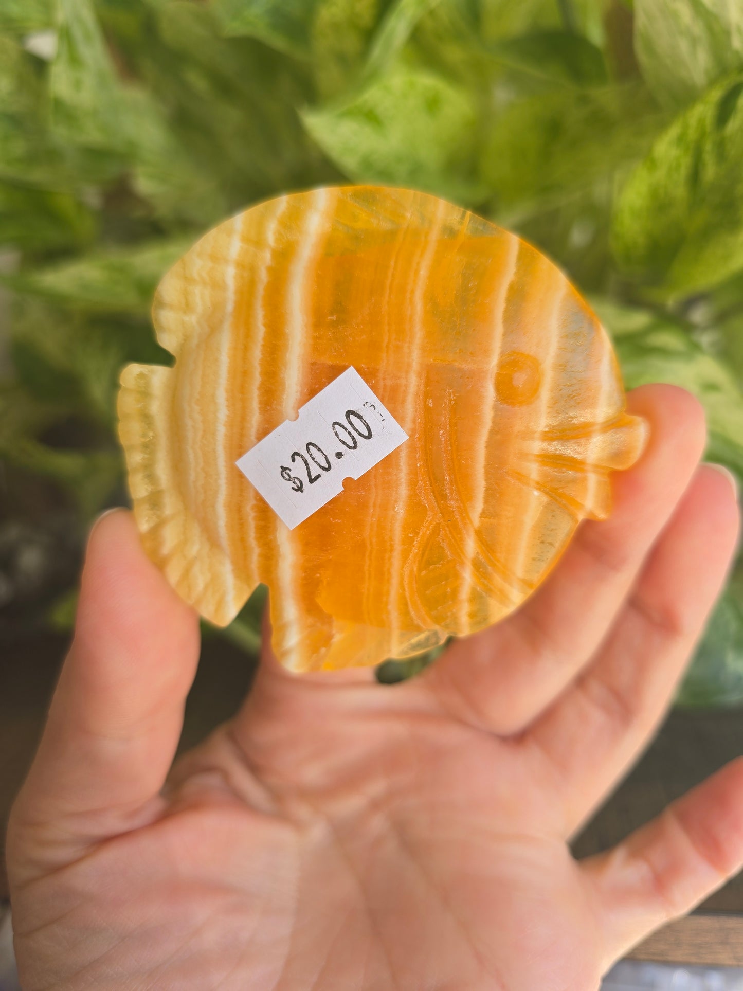 Orange Calcite Fish