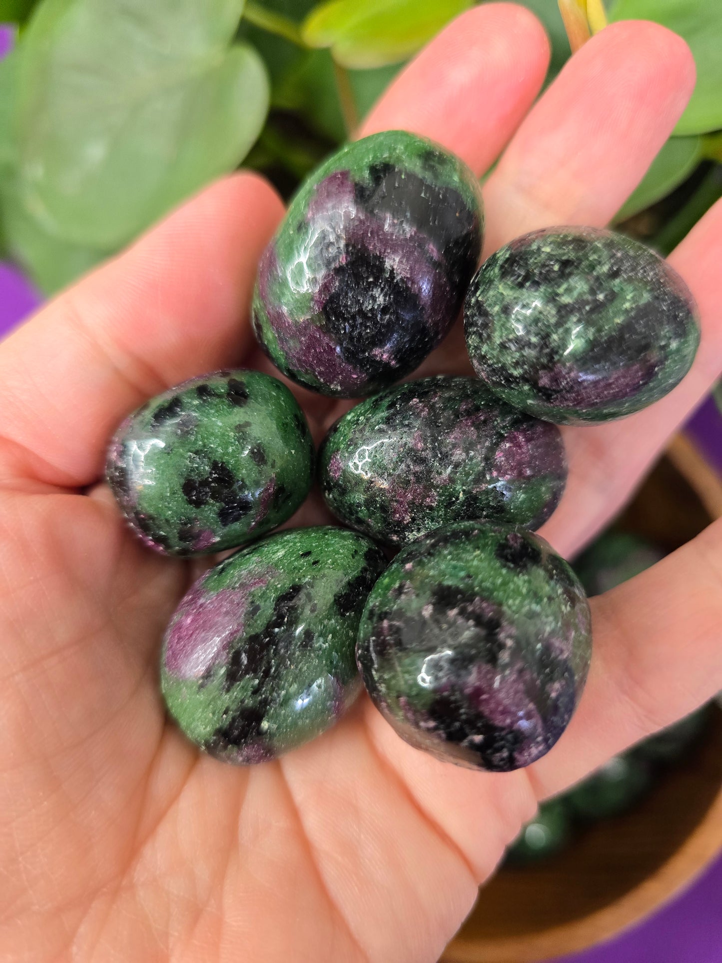 Ruby Zoisite Tumble Stone