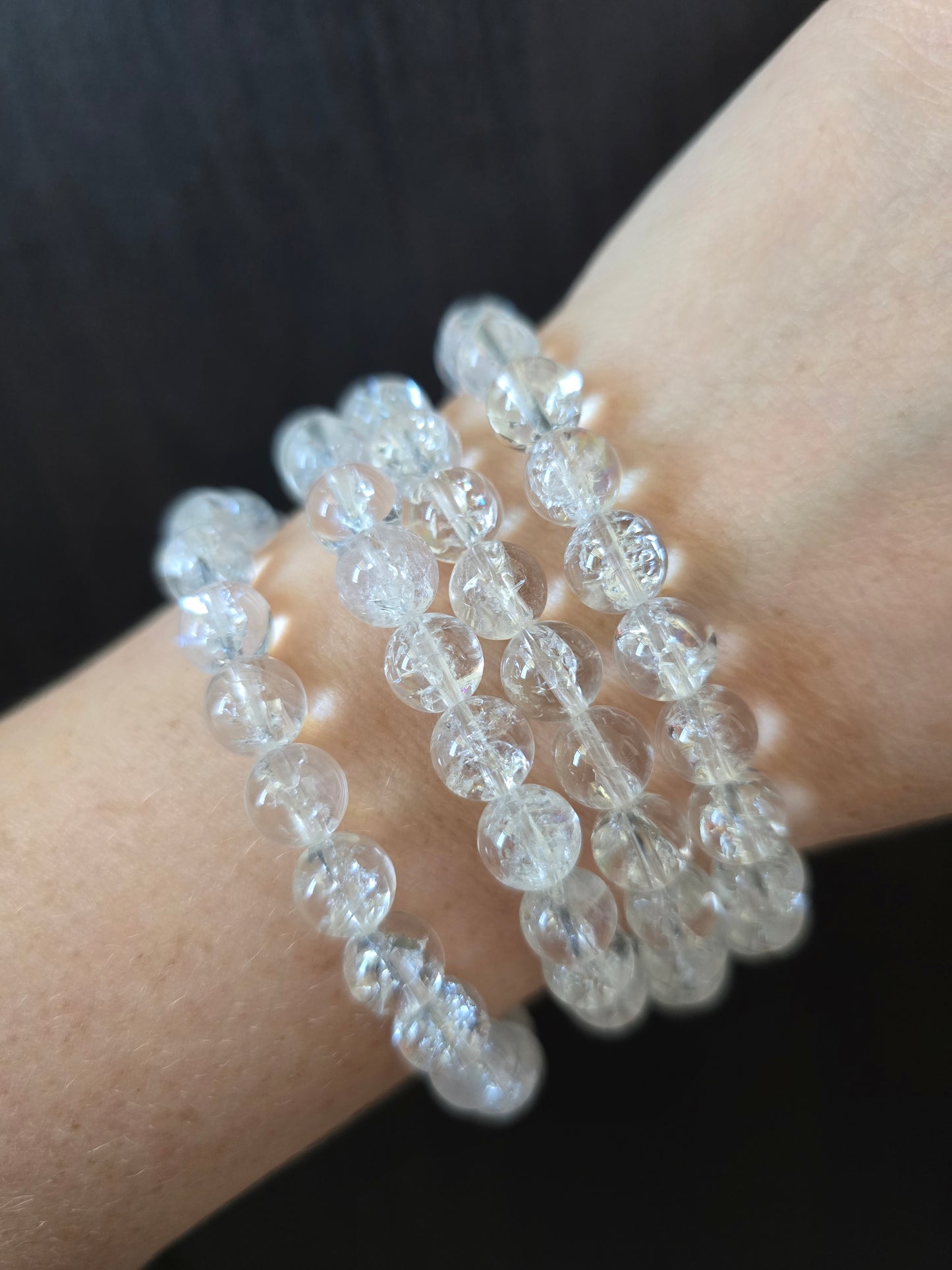 Crackle (Fire and Ice) Quartz Bracelet