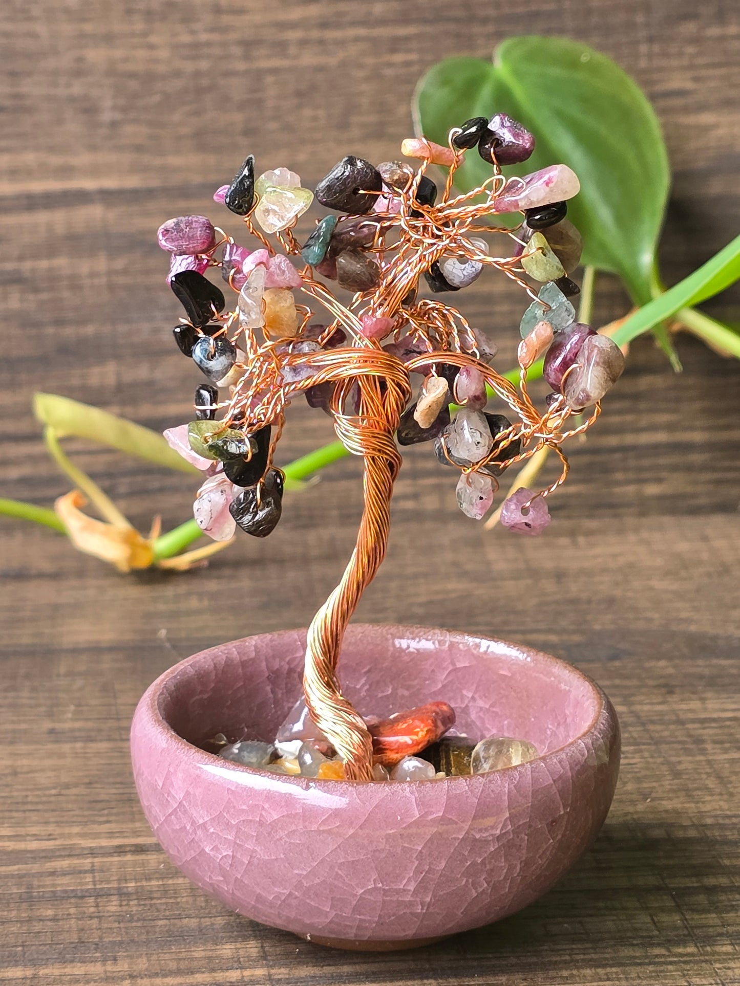 Tourmaline Crystal Chip Tree