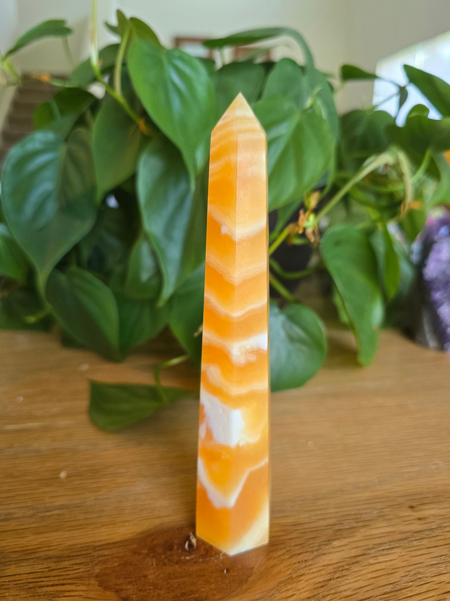 Orange Calcite Tower