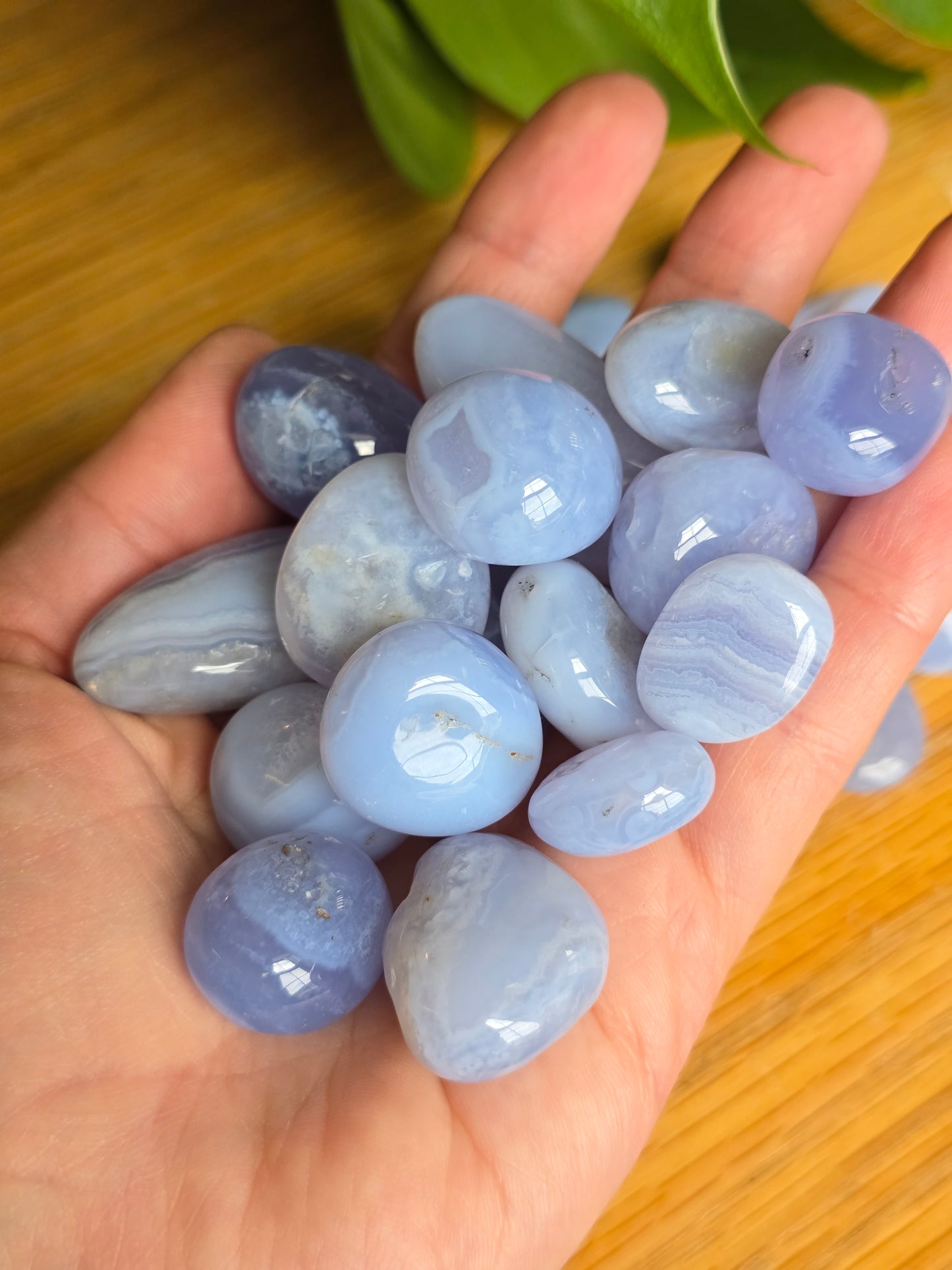 Blue Lace Agate Tumbles (ALL)