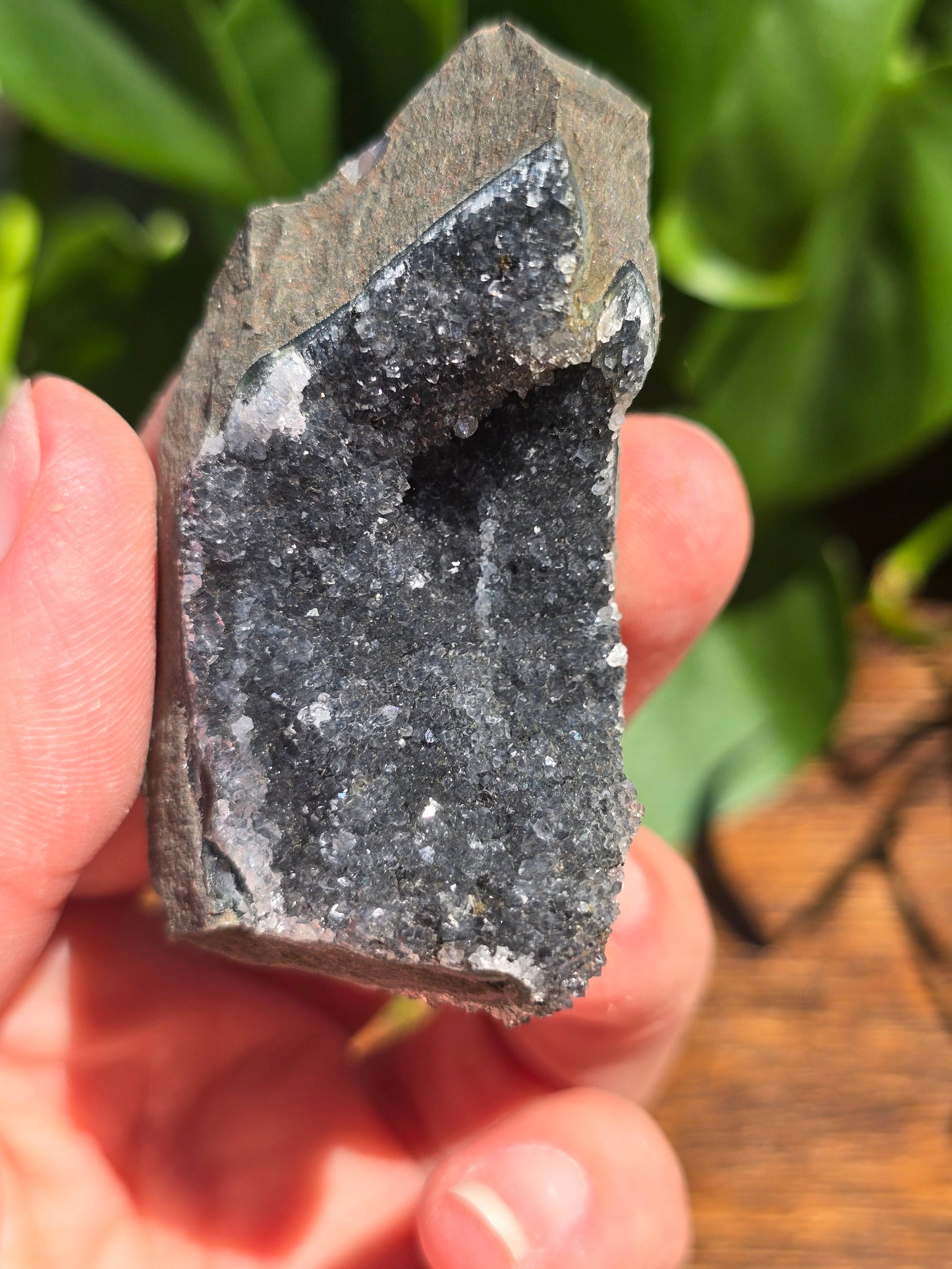 Druzy Brazilian Black Amethyst Cluster