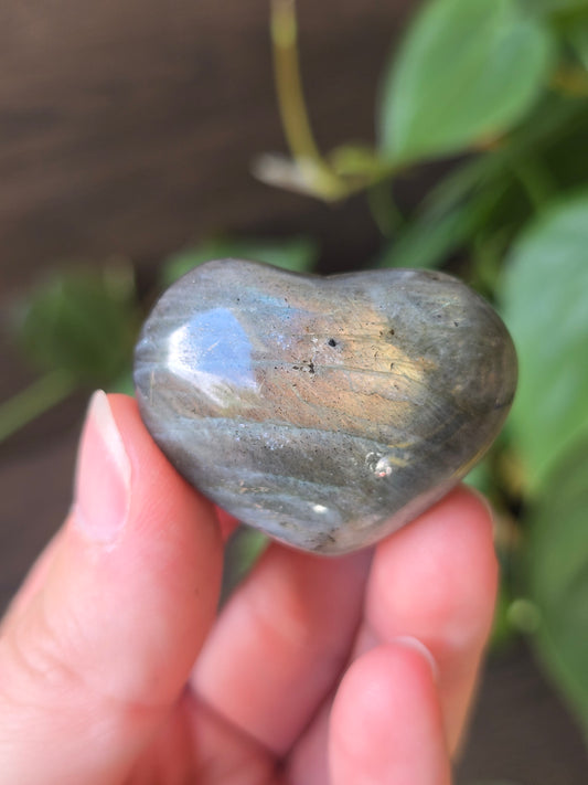 Labradorite Heart