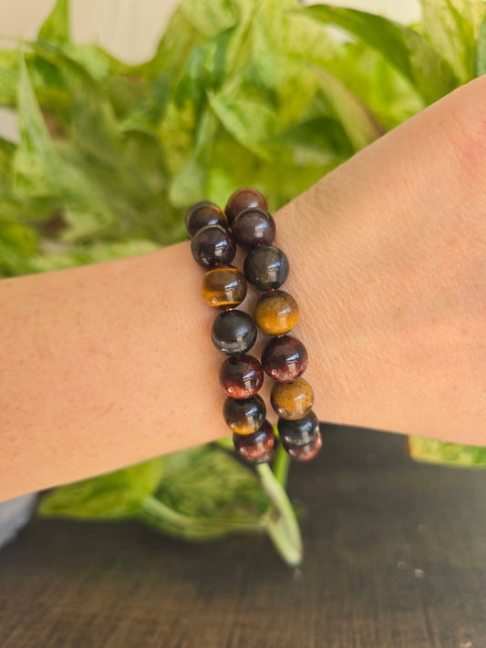 Multicolored Tiger's Eye Bracelet
