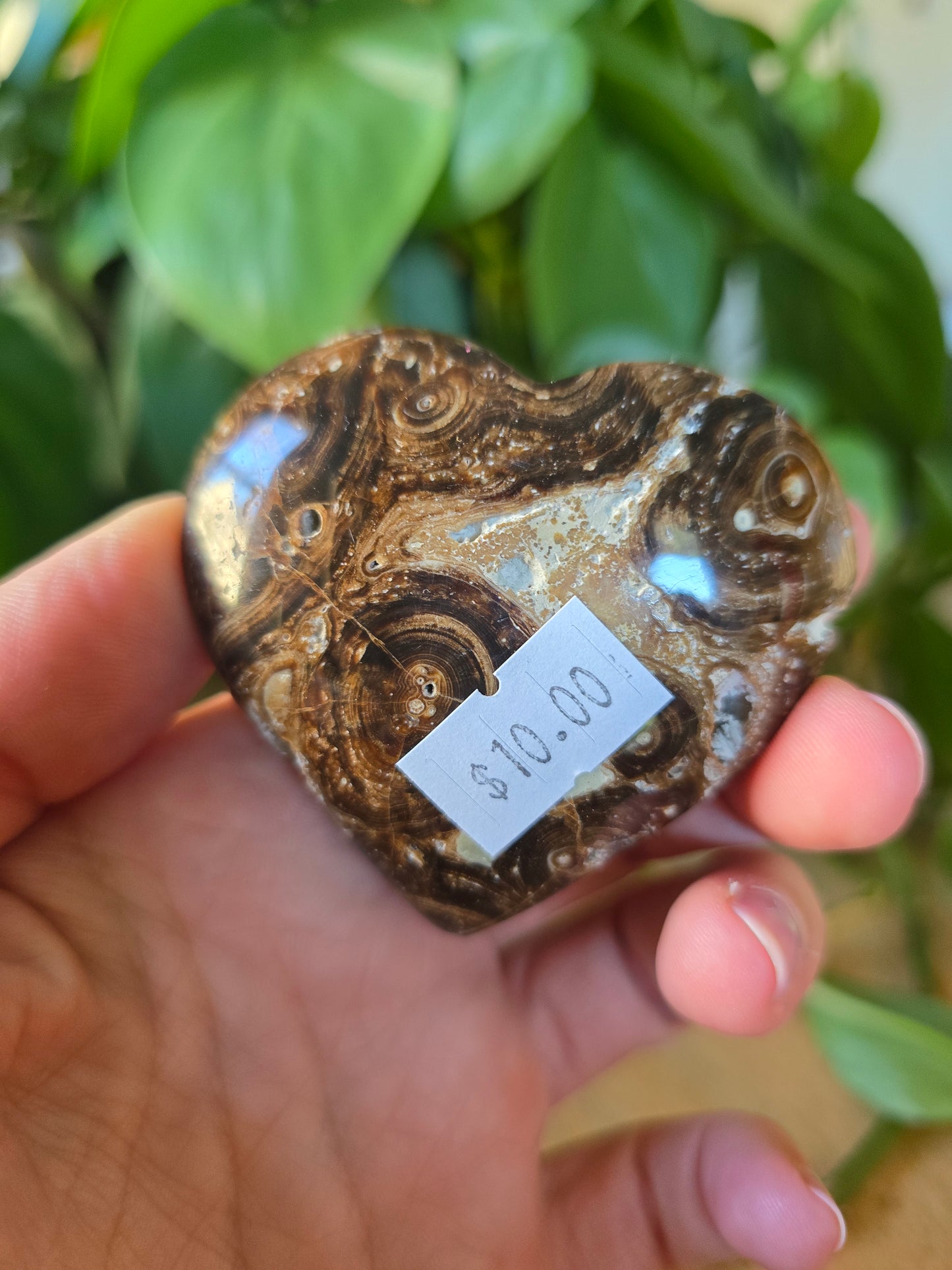 Chocolate Calcite Heart