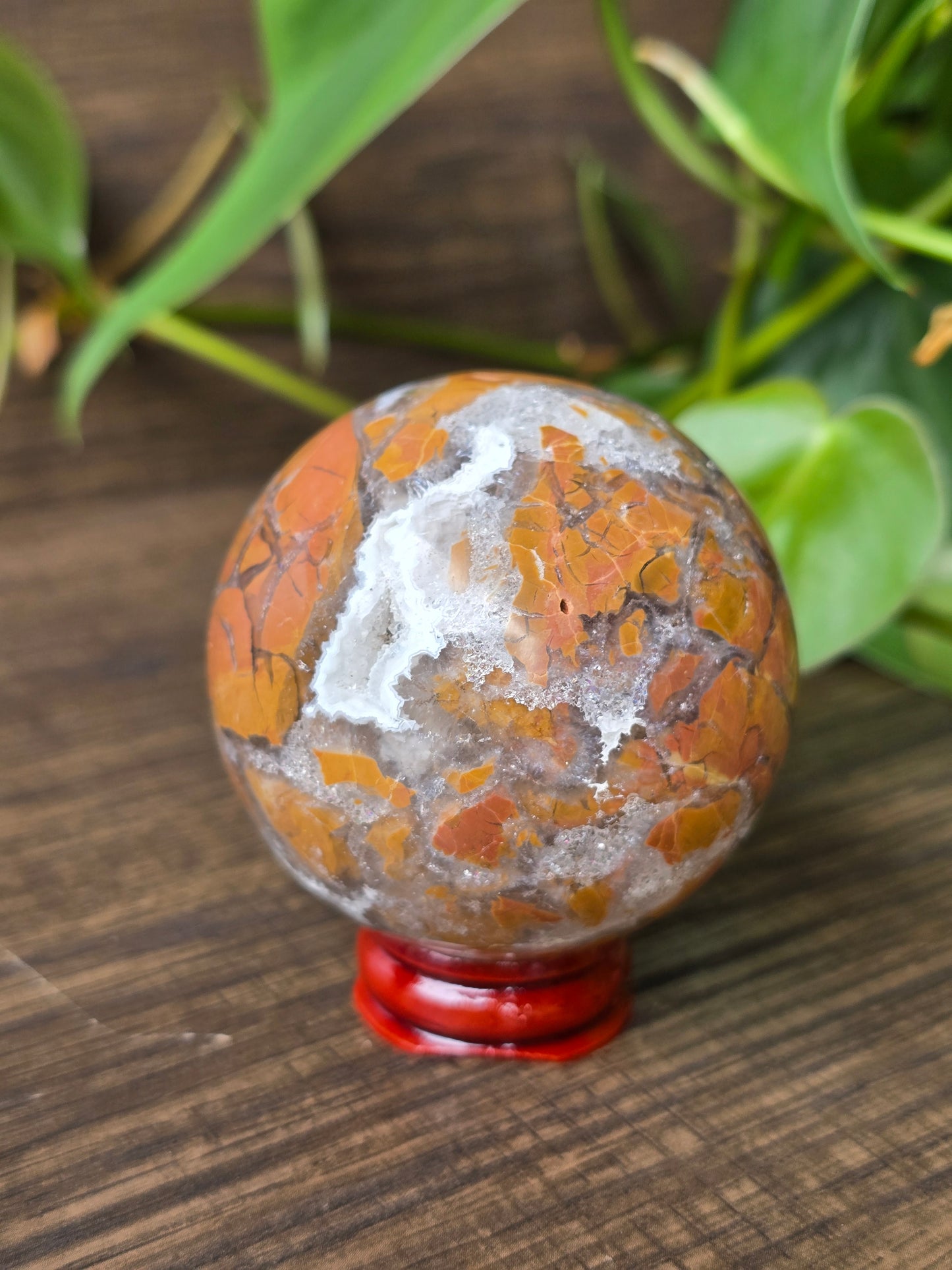 Red (Football) Agate Sphere