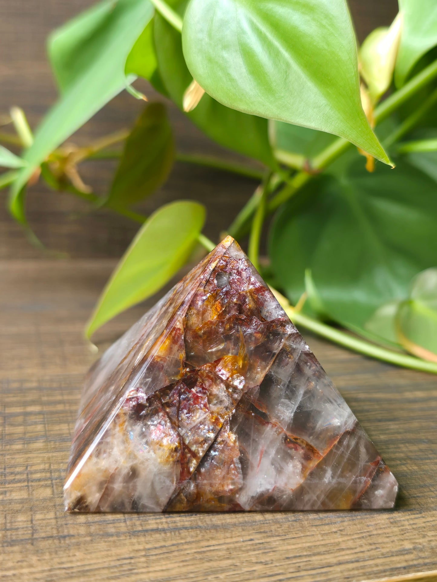 Fire Quartz Pyramid