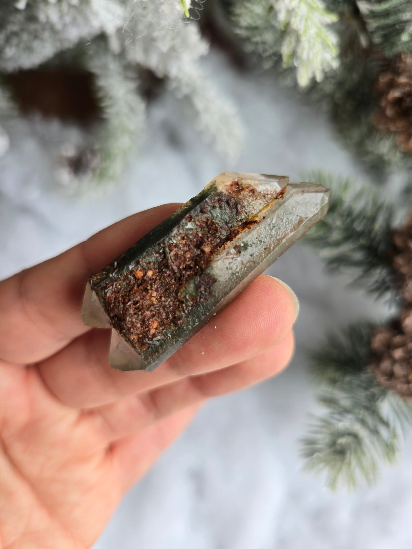 Garden Quartz Natural Double Point