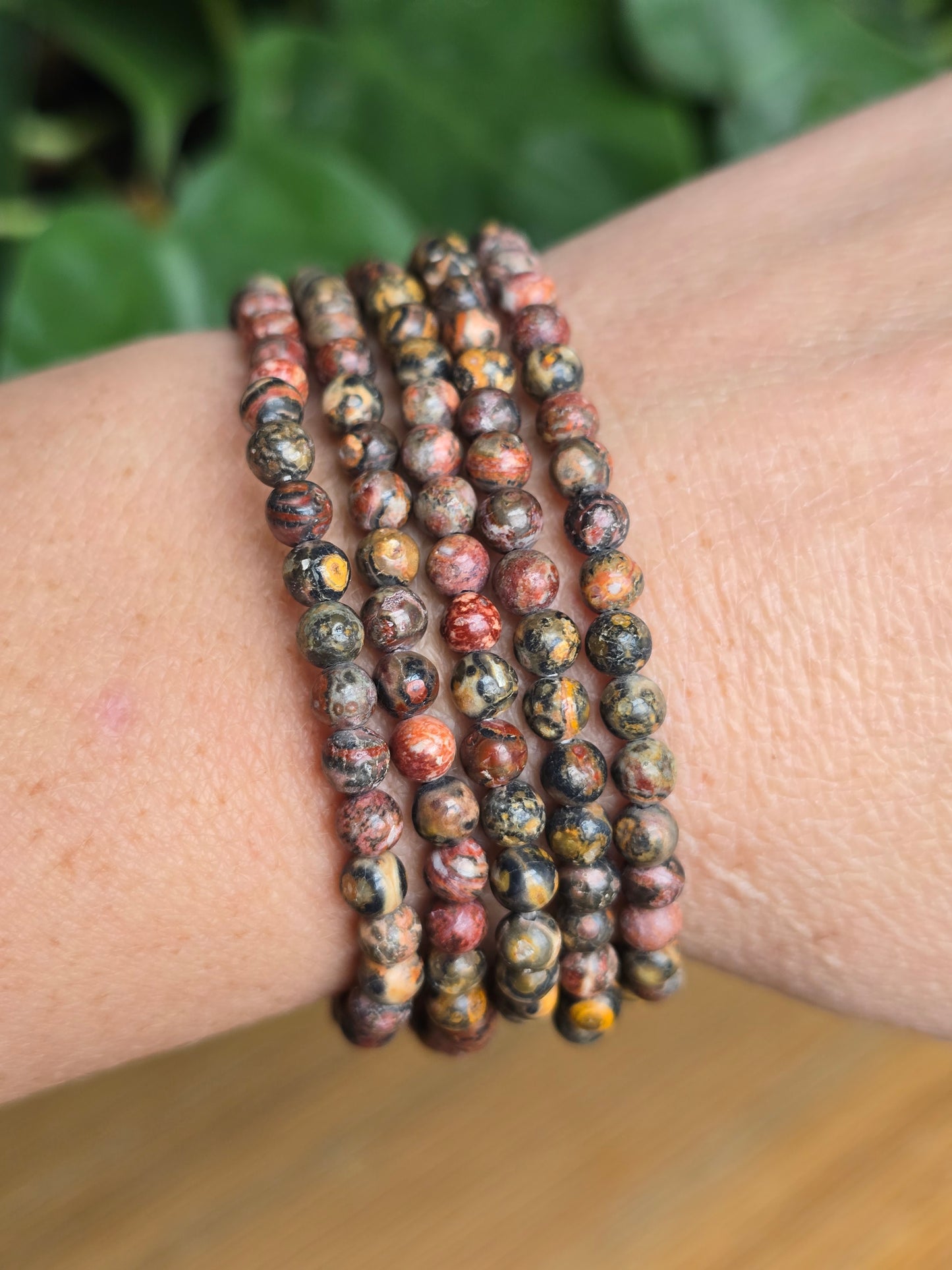 Leopard Skin Jasper Stretch Bracelet